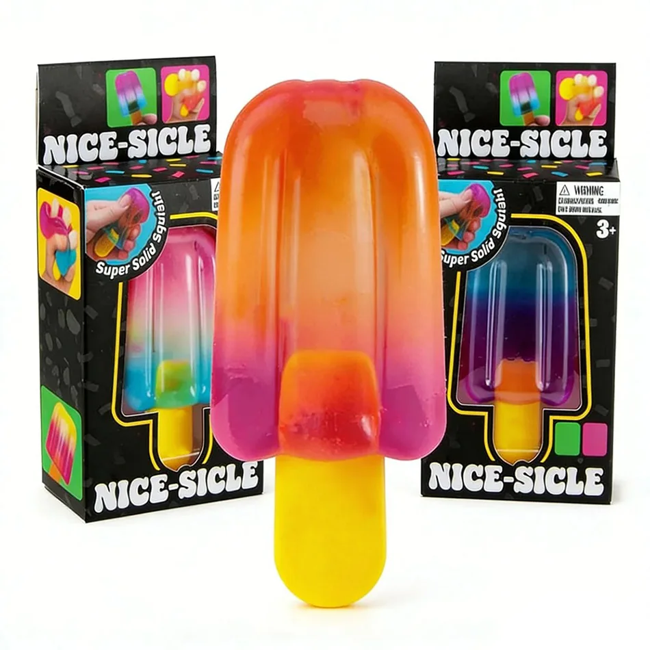 Cube By Schylling Sensory Squeeze Toy Ice Cream Color Squishy Stress Relief Fidget Toys Children Adults Collectable