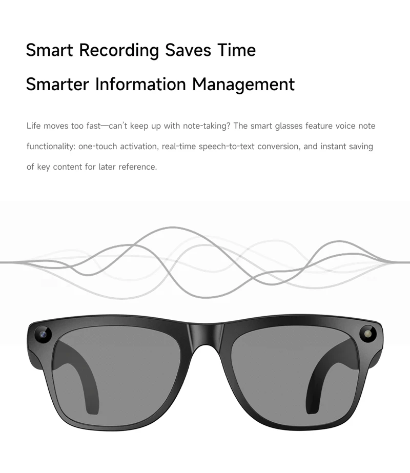 Lenovo 8KHD AI Camera Translation Glasses 1200MP Photochromic Smart Glasses Bluetooth Calling Photo Video ChatGPT Music for Men