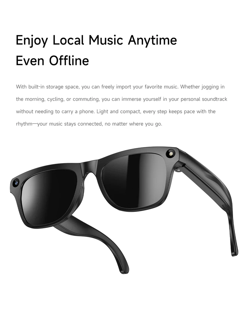 Lenovo 8KHD AI Camera Translation Glasses 1200MP Photochromic Smart Glasses Bluetooth Calling Photo Video ChatGPT Music for Men