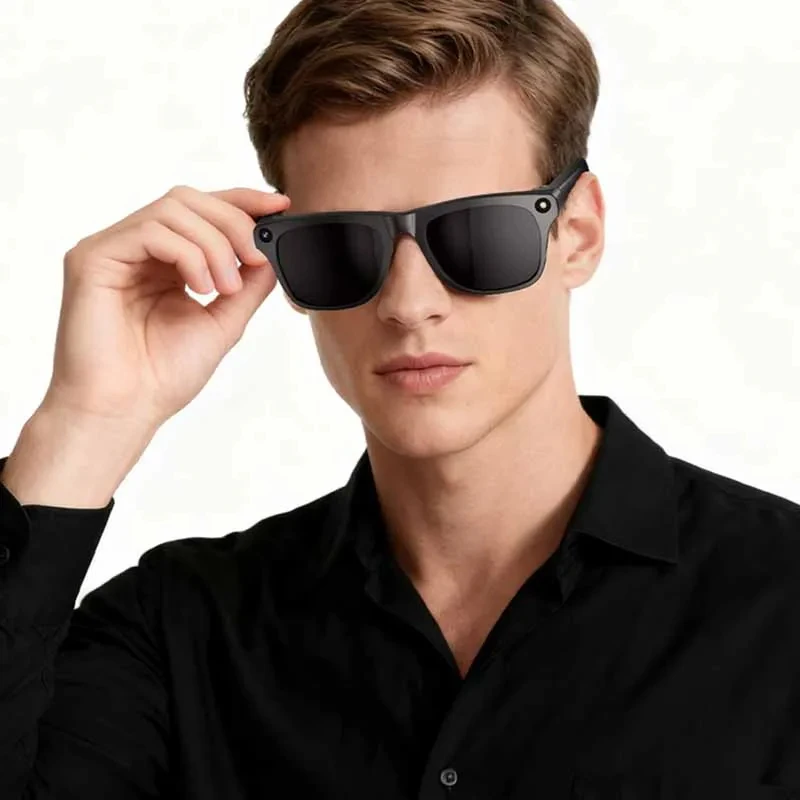 Lenovo 8KHD AI Camera Translation Glasses 1200MP Photochromic Smart Glasses Bluetooth Calling Photo Video ChatGPT Music for Men