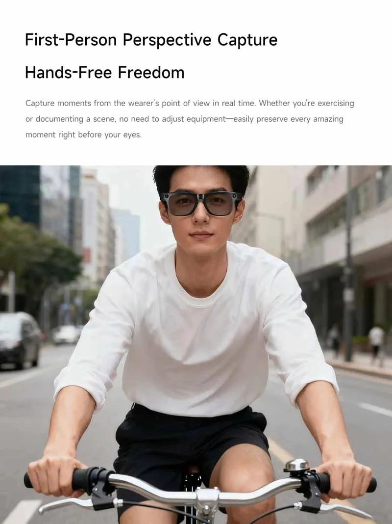 Lenovo 8KHD AI Camera Translation Glasses 1200MP Photochromic Smart Glasses Bluetooth Calling Photo Video ChatGPT Music for Men