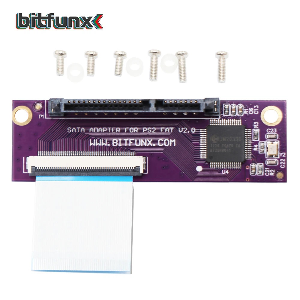 Bitfunx SATA Adapter Upgrade Board for SONY Playstation 2 PS2 IDE Original Network Adapter