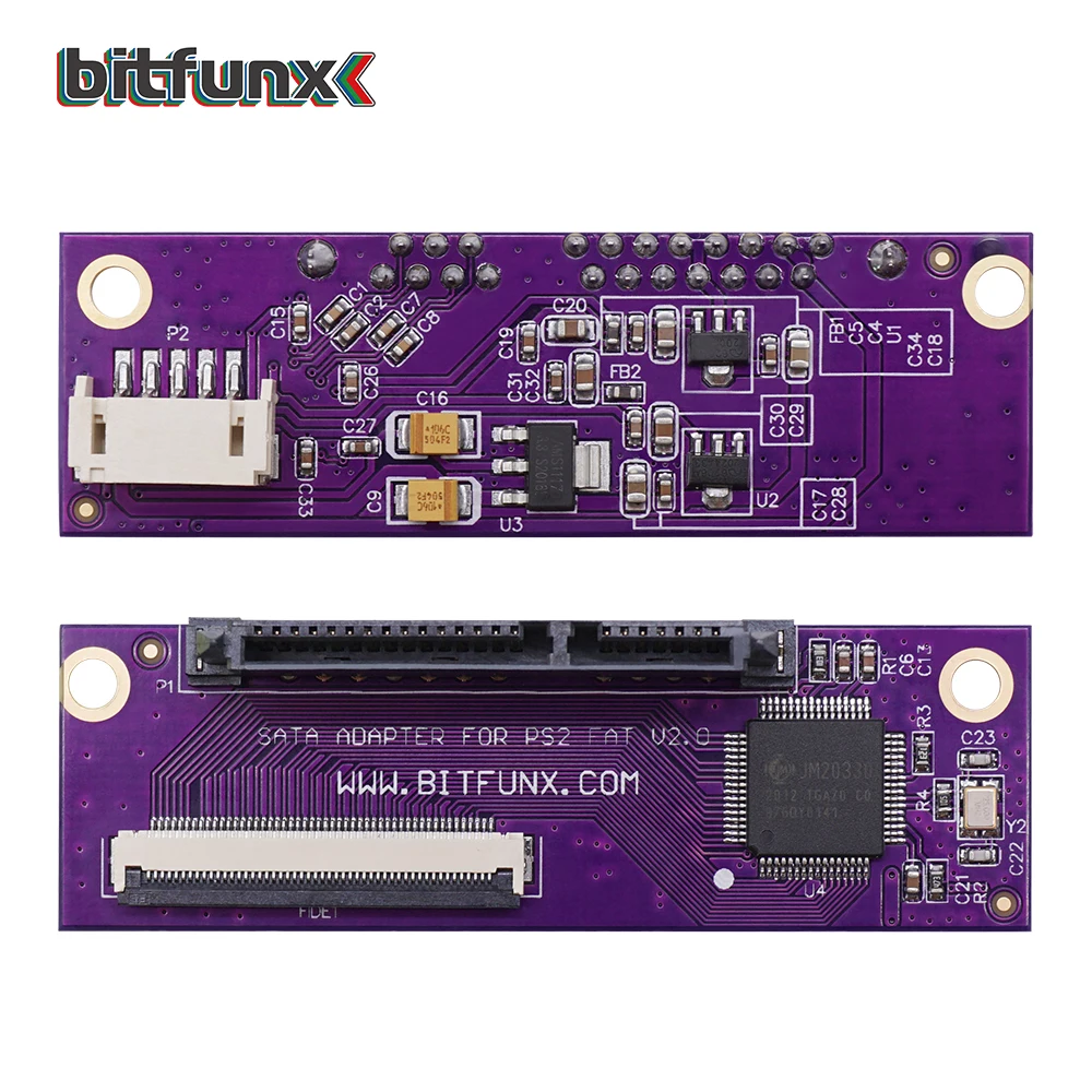 Bitfunx SATA Adapter Upgrade Board for SONY Playstation 2 PS2 IDE Original Network Adapter