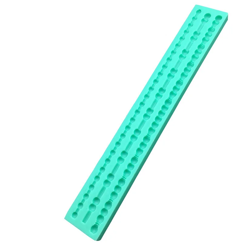 Pearl Rope Wave Flower Gemstone Shape Cake Side Lace Silicone Sugarcraft Mold Fondant Cake Decorating Tools