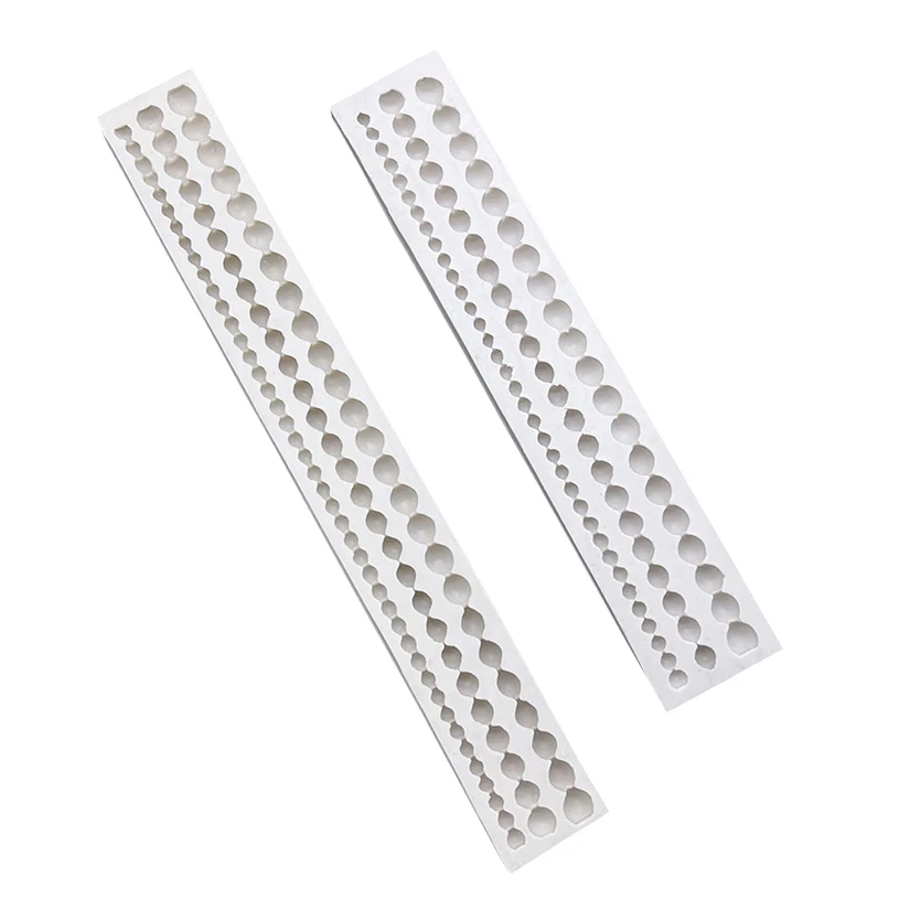 Pearl Rope Wave Flower Gemstone Shape Cake Side Lace Silicone Sugarcraft Mold Fondant Cake Decorating Tools
