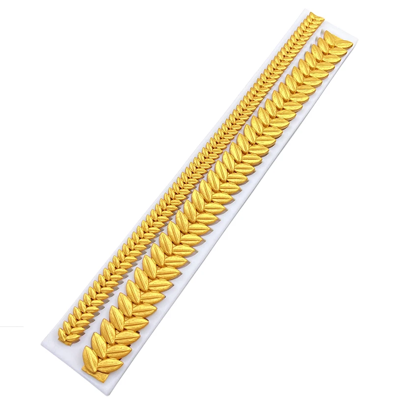 Pearl Rope Wave Flower Gemstone Shape Cake Side Lace Silicone Sugarcraft Mold Fondant Cake Decorating Tools