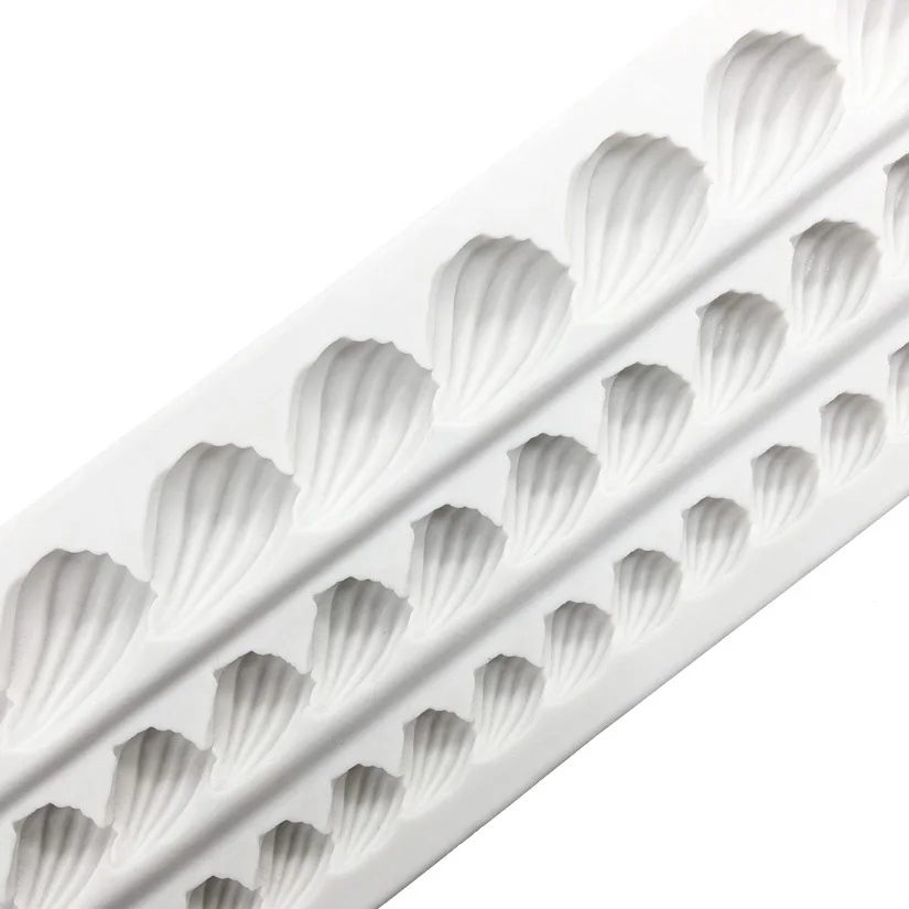 Pearl Rope Wave Flower Gemstone Shape Cake Side Lace Silicone Sugarcraft Mold Fondant Cake Decorating Tools