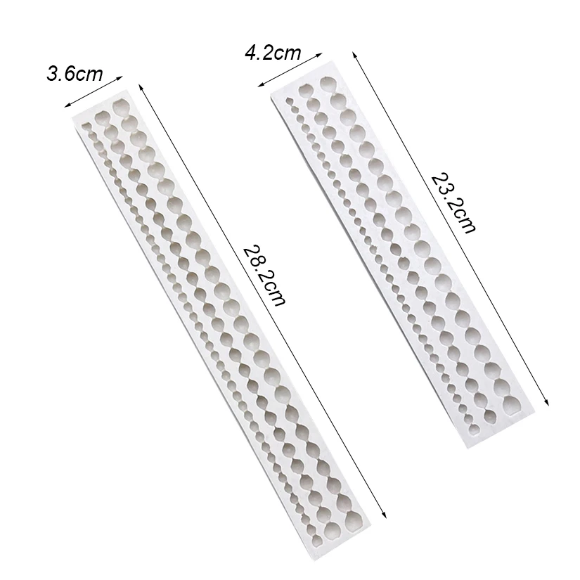 Pearl Rope Wave Flower Gemstone Shape Cake Side Lace Silicone Sugarcraft Mold Fondant Cake Decorating Tools