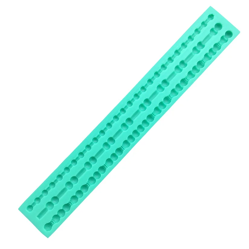 Pearl Rope Wave Flower Gemstone Shape Cake Side Lace Silicone Sugarcraft Mold Fondant Cake Decorating Tools