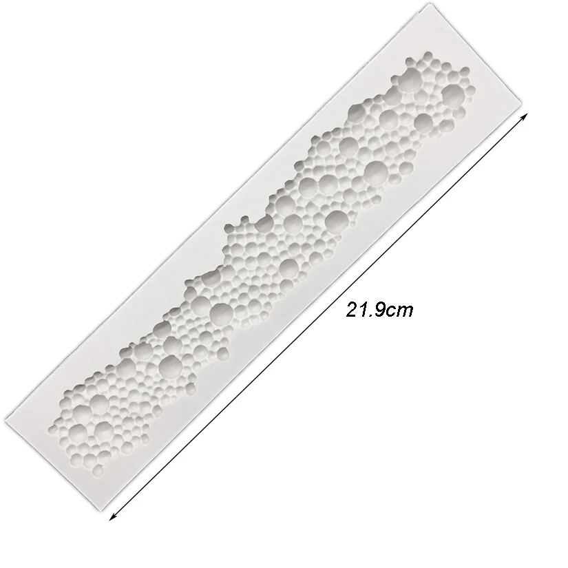 Pearl Rope Wave Flower Gemstone Shape Cake Side Lace Silicone Sugarcraft Mold Fondant Cake Decorating Tools