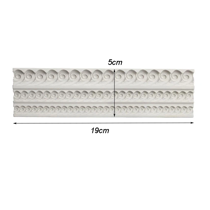 Pearl Rope Wave Flower Gemstone Shape Cake Side Lace Silicone Sugarcraft Mold Fondant Cake Decorating Tools