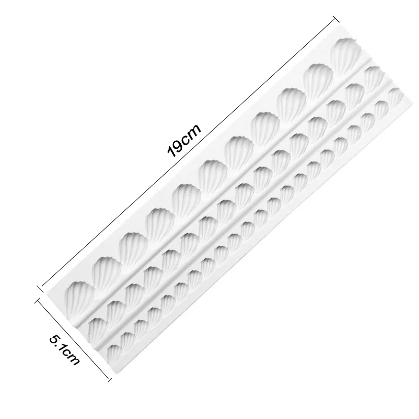 Pearl Rope Wave Flower Gemstone Shape Cake Side Lace Silicone Sugarcraft Mold Fondant Cake Decorating Tools