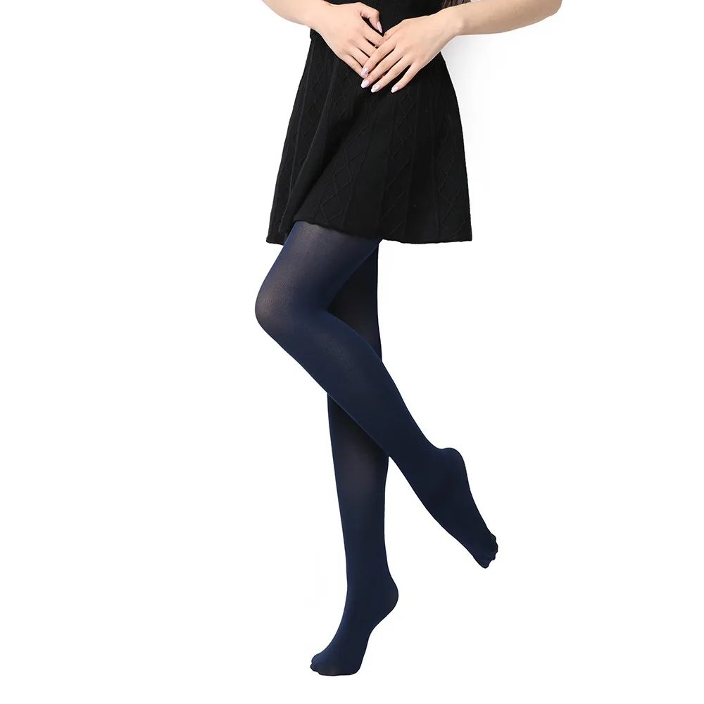 Women Black Sexy Tights Opaque Pantyhose 120D Seamless Winter Warm For Women Spring Autumn Nylon Stockings Footed Thick Stocking