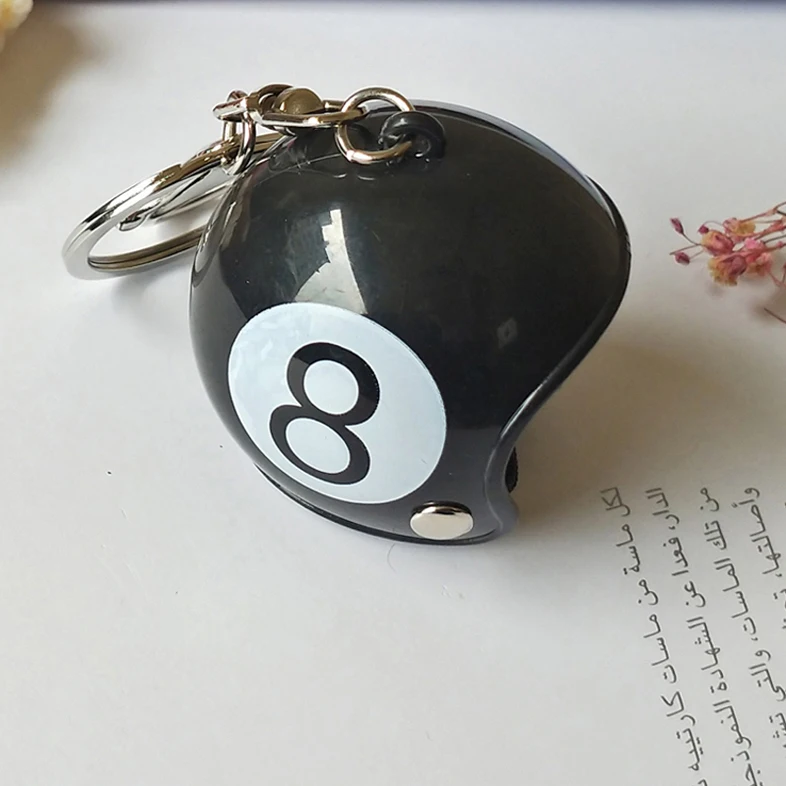New Motorcycle Helmet Keychain Female Men's Hard Hat Heavy Metal Rock Car Keychain Bag Keychain Gift 17022