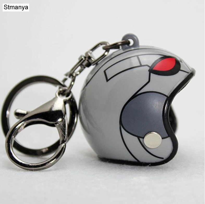 New Motorcycle Helmet Keychain Female Men's Hard Hat Heavy Metal Rock Car Keychain Bag Keychain Gift 17022
