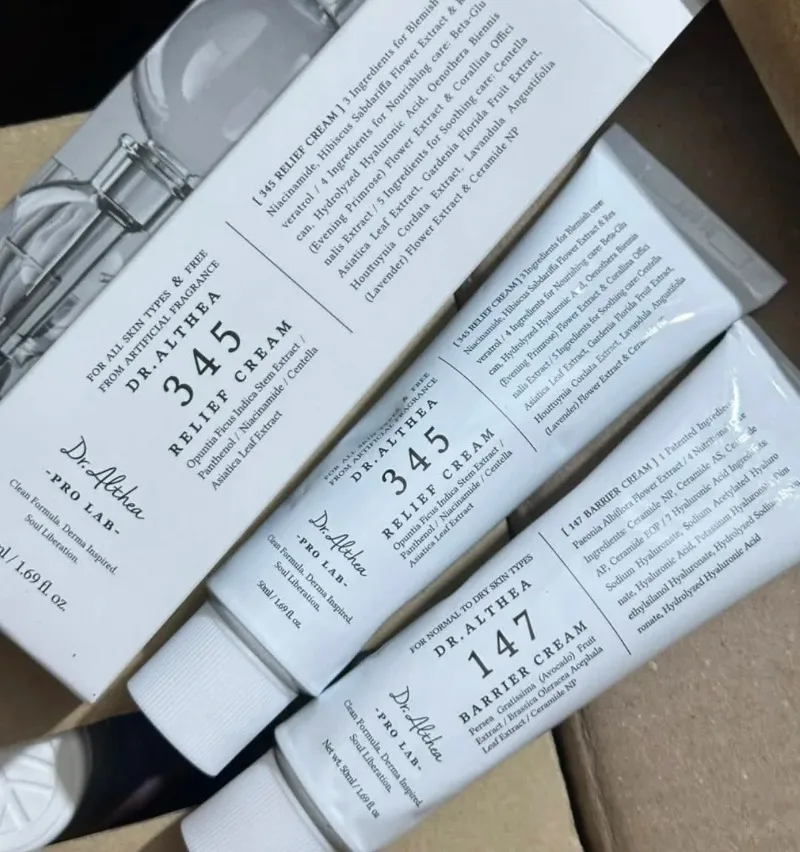 Original Dr.Althea 147 Barrier 345 Relief Cream Antioxidant Whitening Cream Moisturizing Intensive Repair Korean Essence Mist