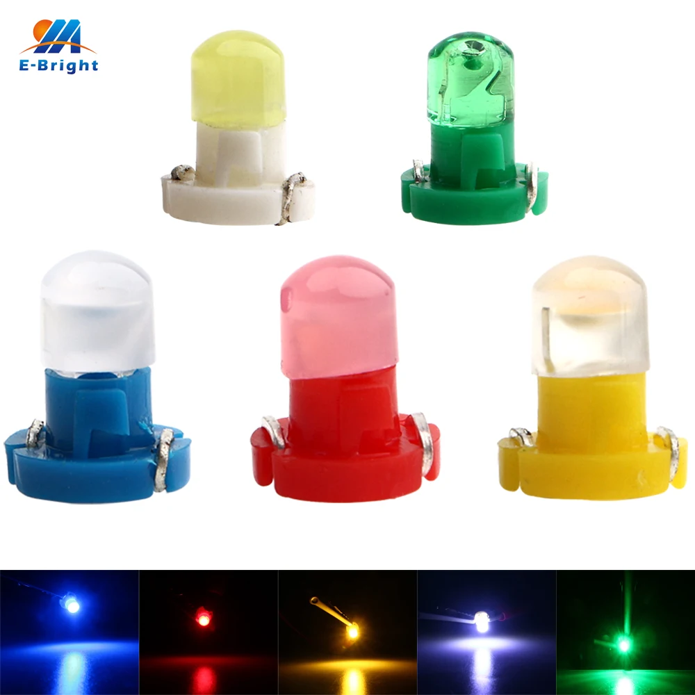 10pcs T3 T4.2 T4.7 Neo Wedge Led Dashboard Light Bulbs for Car Instrument Cluster Guage Lights 12V Indicator Bulb Replacement