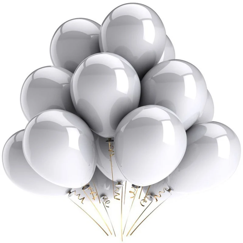 20pcs 12'' Silver blue red Gold Black pink colour Latex Balloons Happy Birthday party decorations Festiv Gifts balloon Supplies