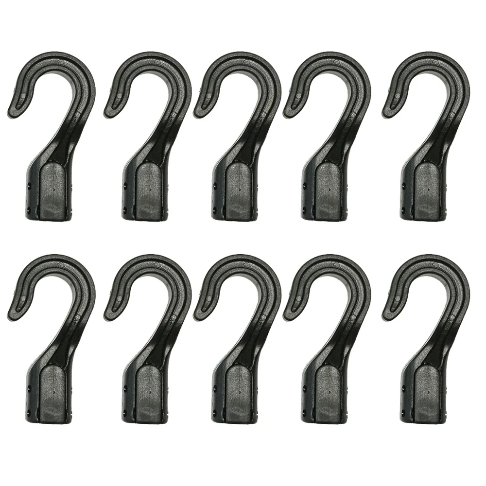 10 20PC Open End Cord Hooks Snap Boat Kayak Motorcycle rope Buckle camping tent hook For Bungee Shock Elastic Bungee Cord Straps