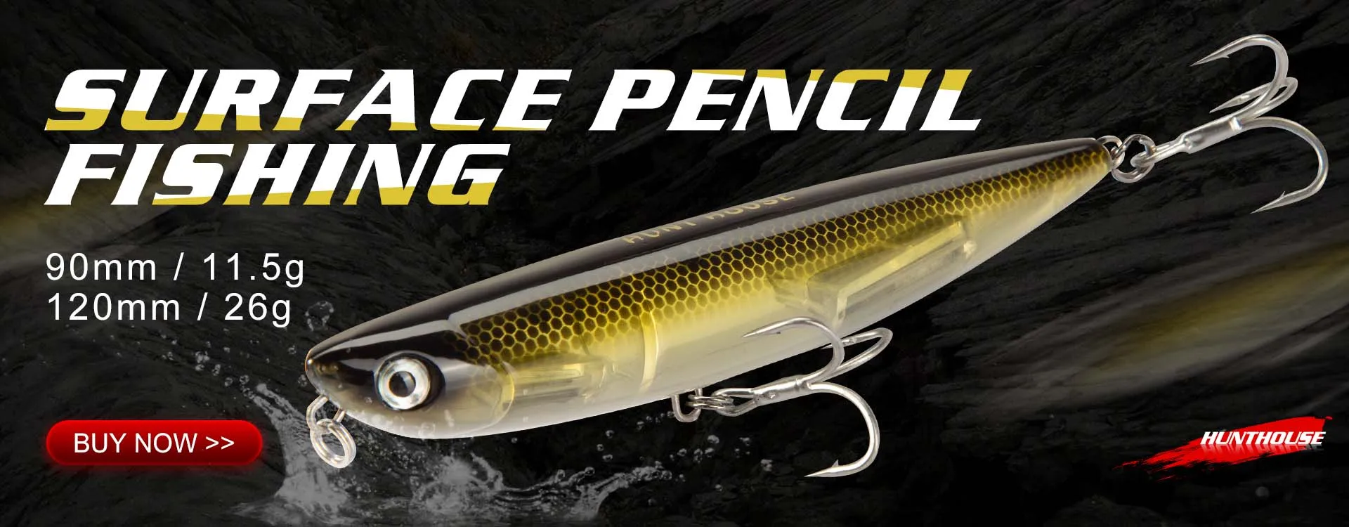 Hunthouse Tide Slim Minnow 175F Floating Lure Hard Bait Sea Fishing 175mm24.5g 3D Eyes ABS Plastic For Seabass Pike Pesca Leurre