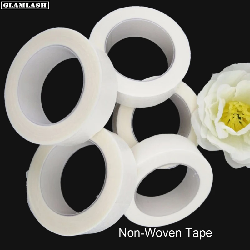 GLAMLASH 5PCS Transparent Medical PE False Eyelash Extensions Tape Double Eyelid Sticker Non-woven Fake Lash Eyeliner Tapes
