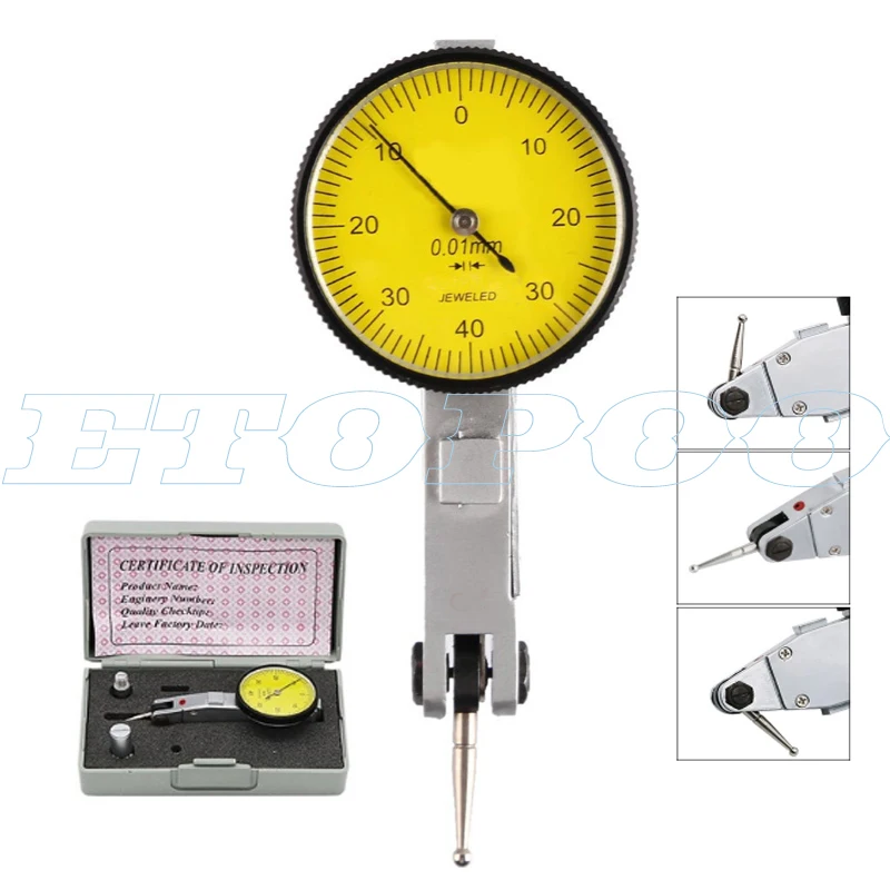 Hot 0-10mm Dial Indicator Universal Magnetic Stand Base Holder 0.8mm Dial Test Comparator For Equipment Calibration