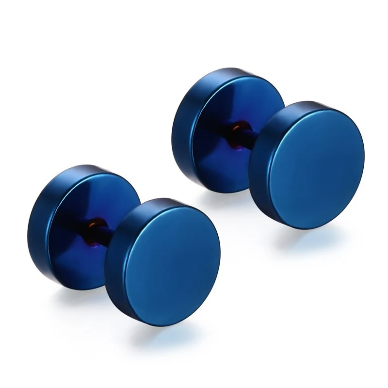 3~16mm Fake Piercing Tunnels Black Surgical Steel Fake Plug Cheater Ear Plugs Gauge Earring Body Jewelry Falso Plug Stretching