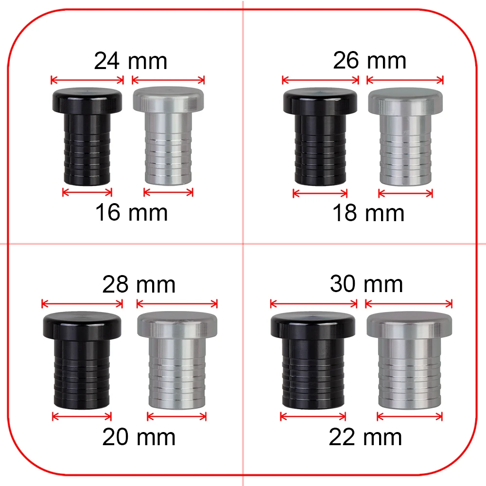 Alloy Aluminium 10/12/14/16/18/20/22/25/34/38 Mm Dump Blow Off Valve Bov Blanking Plug Silicone Hose Blanking Plug