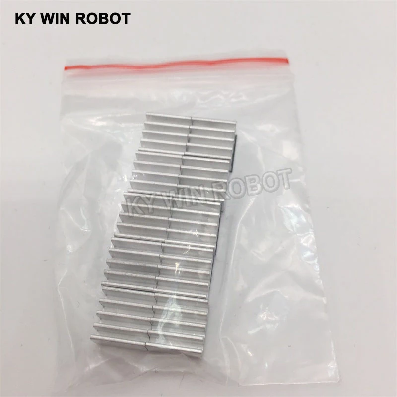 10PCS Stepper Driver A4988 Heatsink Aluminum Silver Heat Sink with Adhesive