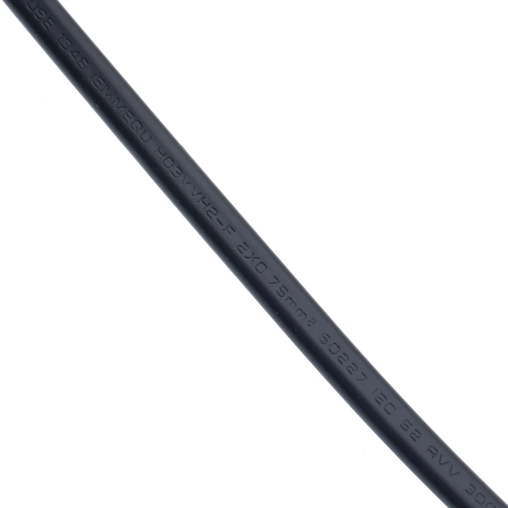 European 2Prong Male to Female Power Extension Cord, VDE Certificated Copper Cable 0.5m/1m/2m/3m/4m/5m