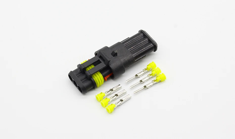 5 Sets Kit 3 Pin Way Waterproof Electrical Wire Automotive Connector Plug for Car
