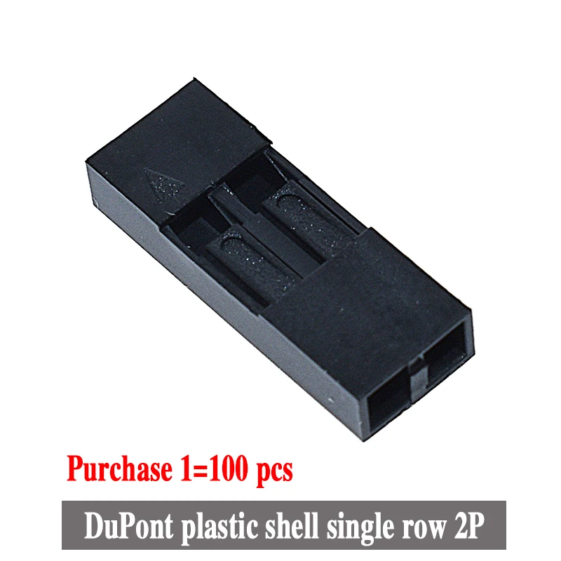 100PCS Dupont Head 2.54mm 1X 1P 2P 3P 4P 1X1P 1X2P Dupont Plastic Shell Pin Head Connector Jumper Wire Cable Housing Plug Female