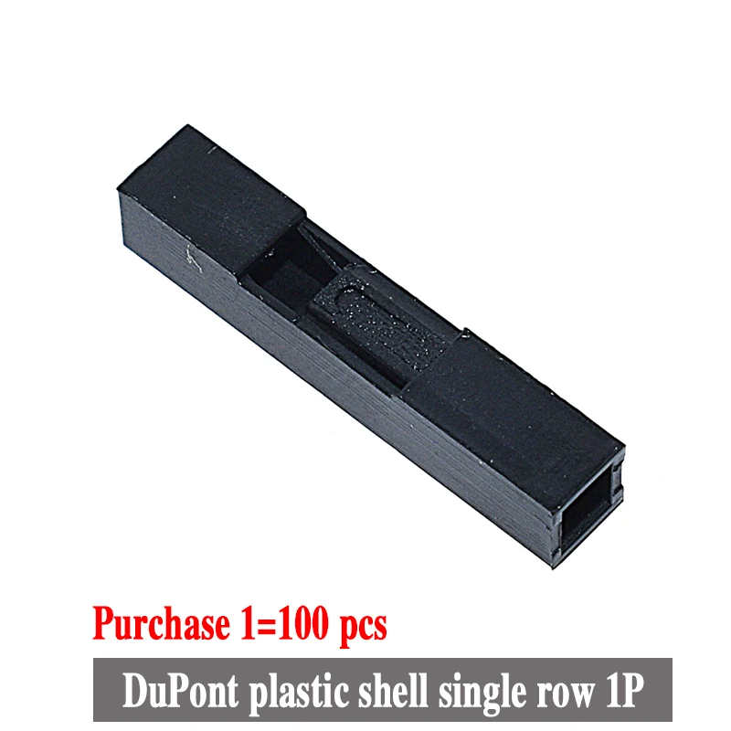 100PCS Dupont Head 2.54mm 1X 1P 2P 3P 4P 1X1P 1X2P Dupont Plastic Shell Pin Head Connector Jumper Wire Cable Housing Plug Female