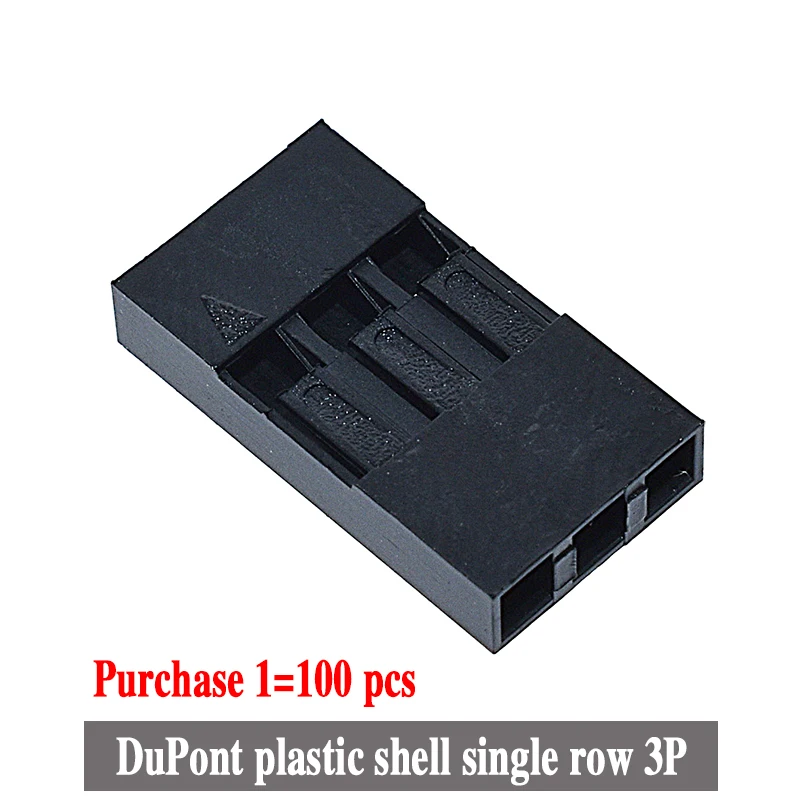 100PCS Dupont Head 2.54mm 1X 1P 2P 3P 4P 1X1P 1X2P Dupont Plastic Shell Pin Head Connector Jumper Wire Cable Housing Plug Female