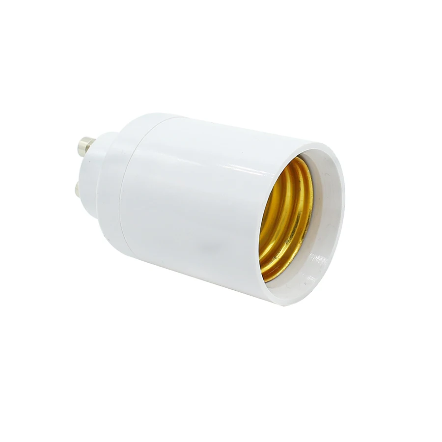 GU10 to E27 Bulb Base Adapter Bi-Pin Connector to Edison Screw Light Socket Converter Heat Resistant Up to 200℃ No Fire Hazard