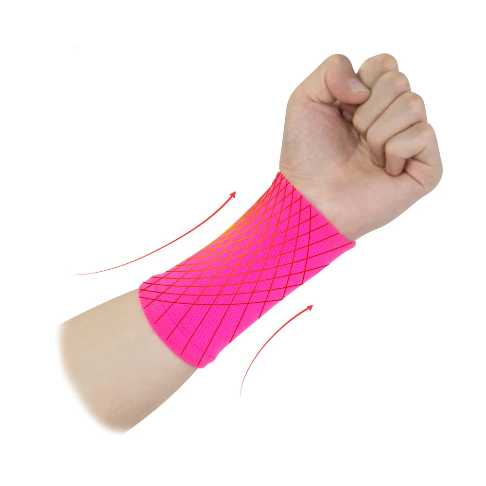 Wrist Sweatband in 9 Different Colors,Made by High Elastic Meterial Comfortable Pressure Protection,Athletic Wristbands Armbands