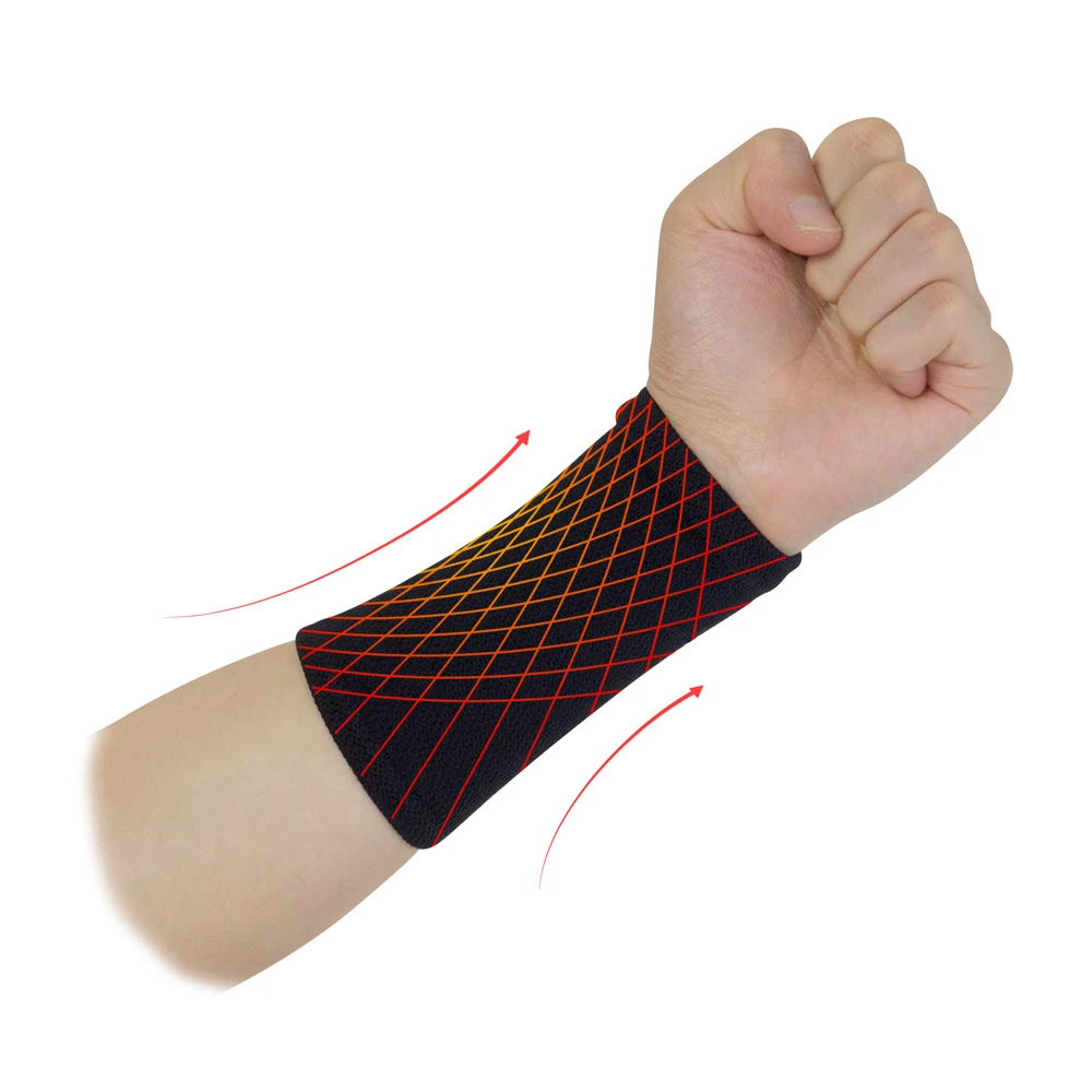 Wrist Sweatband in 9 Different Colors,Made by High Elastic Meterial Comfortable Pressure Protection,Athletic Wristbands Armbands