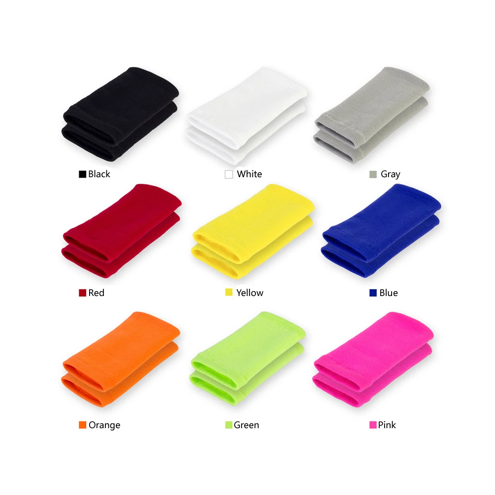 Wrist Sweatband in 9 Different Colors,Made by High Elastic Meterial Comfortable Pressure Protection,Athletic Wristbands Armbands