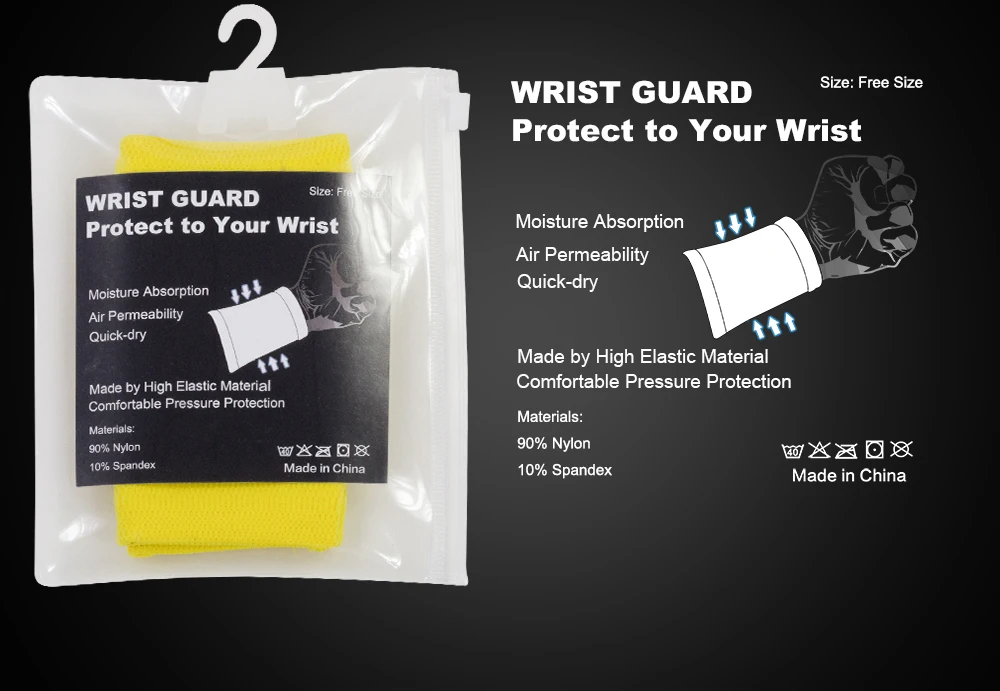 Wrist Sweatband in 9 Different Colors,Made by High Elastic Meterial Comfortable Pressure Protection,Athletic Wristbands Armbands