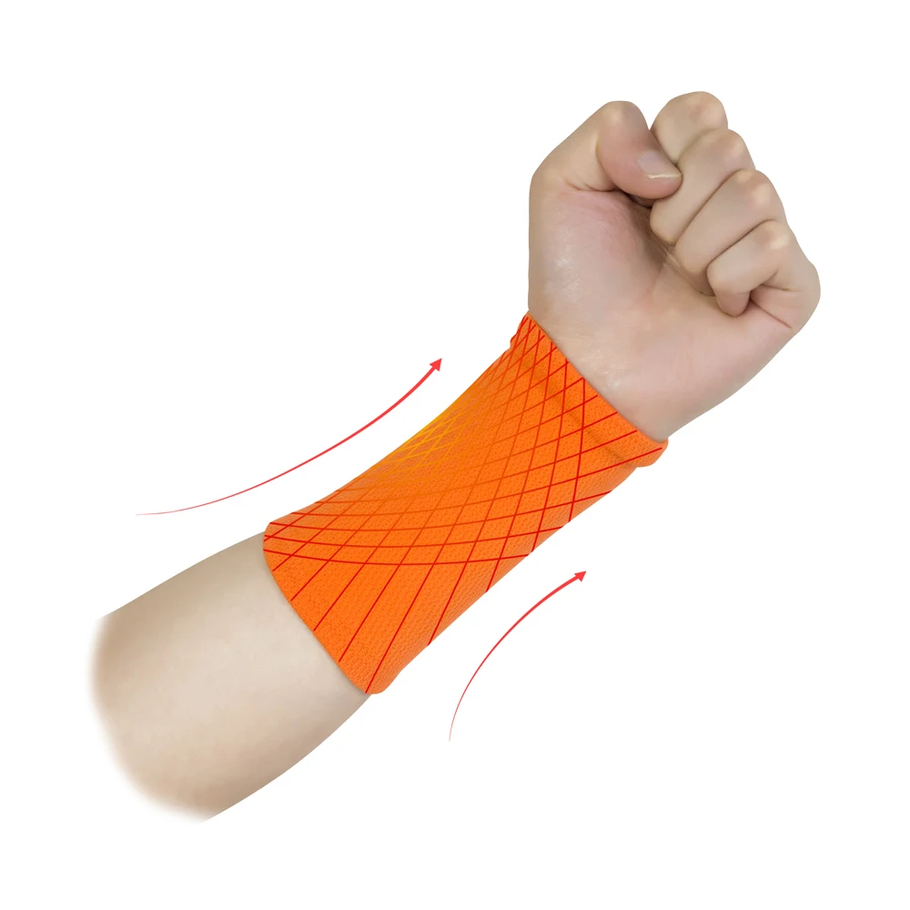 Wrist Sweatband in 9 Different Colors,Made by High Elastic Meterial Comfortable Pressure Protection,Athletic Wristbands Armbands