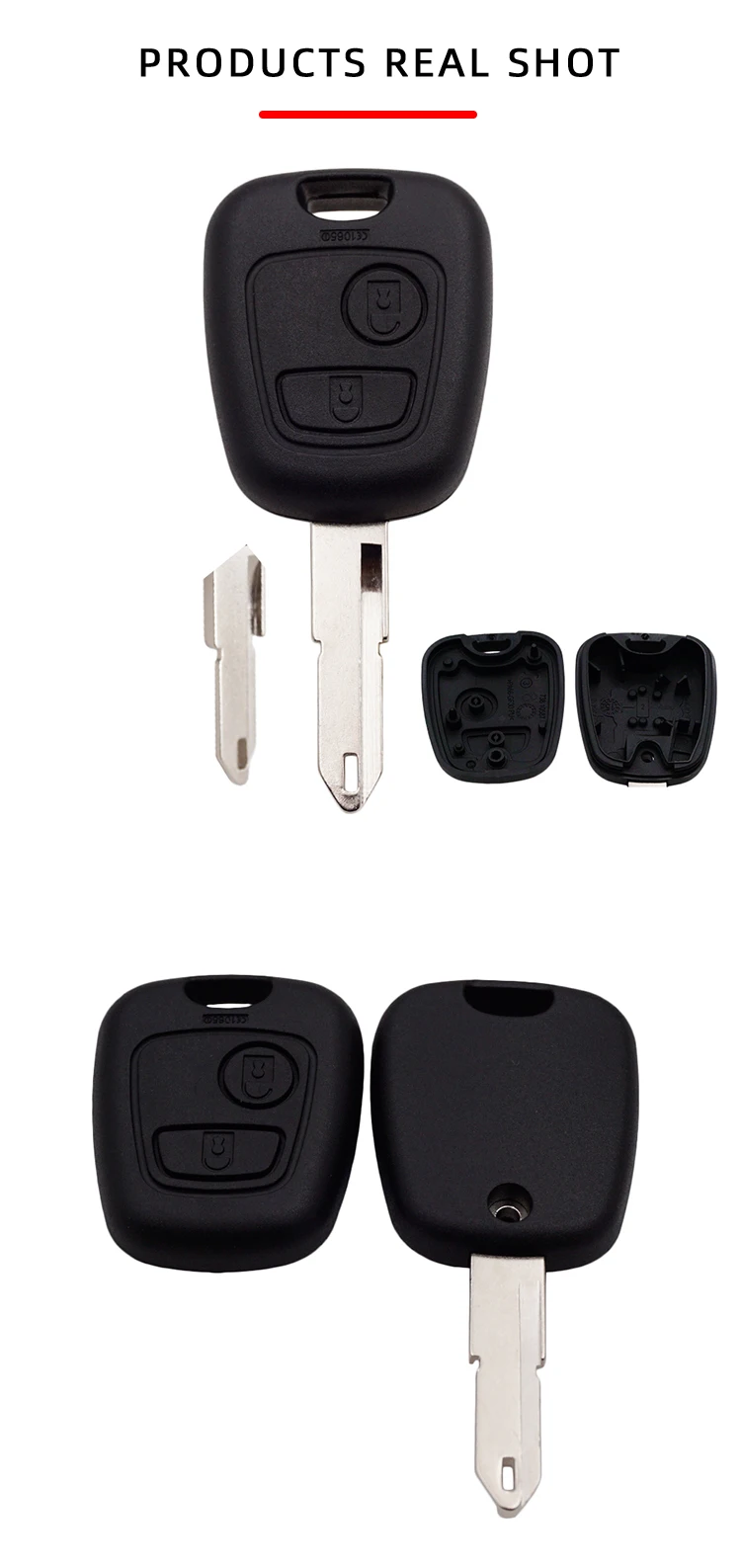 Xinyuexin Remote Car Key Fob for Citroen C1 C2 C3 C4 Saxo Picasso Xsara Picasso Peugeot 106 206 306 307 107 207 Key Ne73 Blade