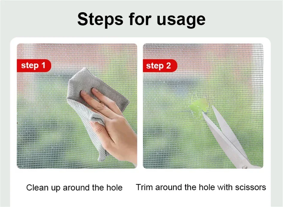 5/10cm Window Screen Repair Tape Self Adhesive Mesh Tape Net Door Fix Patch Anti Insect Mosquito Mesh Broken Holes Repairing