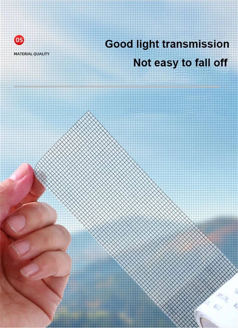 5/10cm Window Screen Repair Tape Self Adhesive Mesh Tape Net Door Fix Patch Anti Insect Mosquito Mesh Broken Holes Repairing