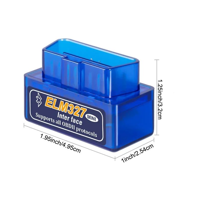 Mini ELM327 V1.5/V2.1 Bluetooth OBD2 Scanner Code Reader Car Diagnostic Tools Check Engine Scan Car Fault Detector
