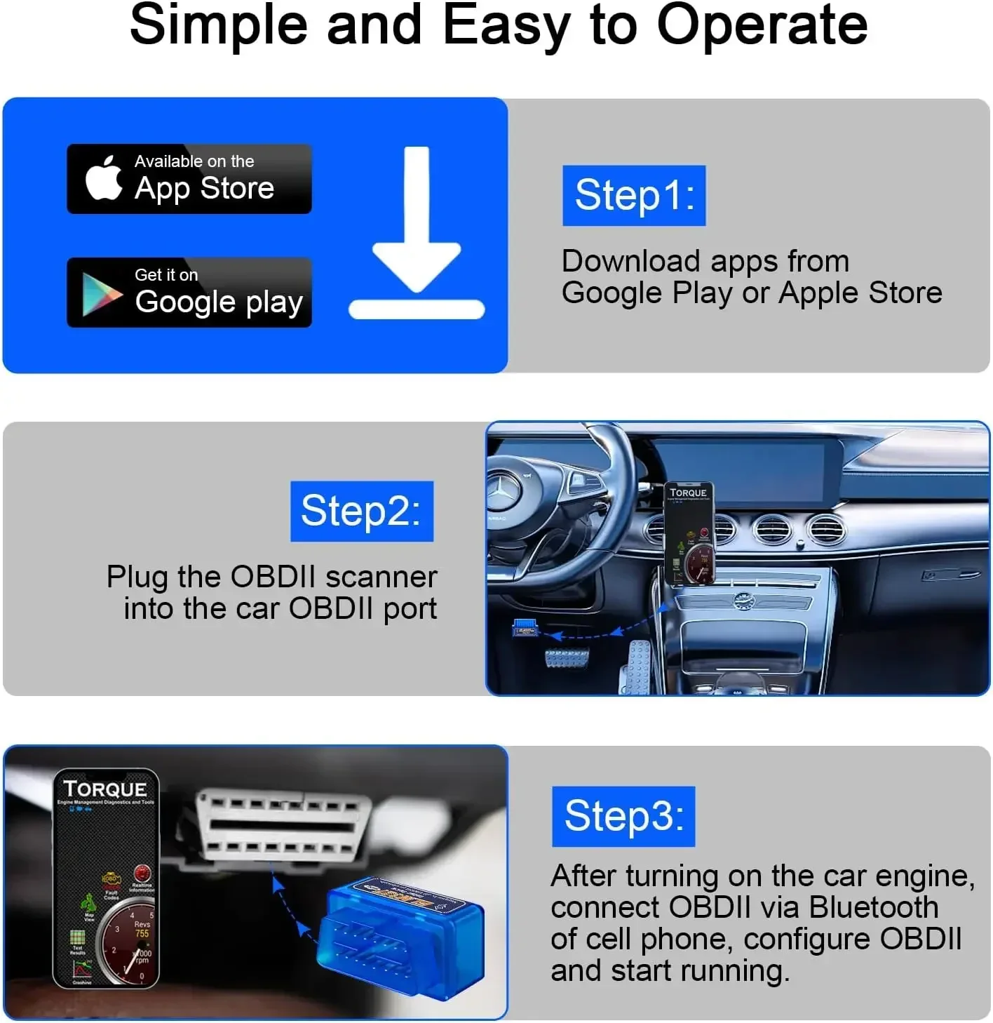 Mini ELM327 V1.5/V2.1 Bluetooth OBD2 Scanner Code Reader Car Diagnostic Tools Check Engine Scan Car Fault Detector
