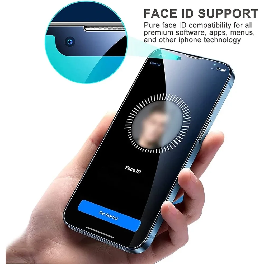 1-5Pcs  Screen Protector Tempered Glass For iPhone X XS XR 11 12 13 14 15 16 17 Pro Max Mini Plus Alr SE 3rd Gen