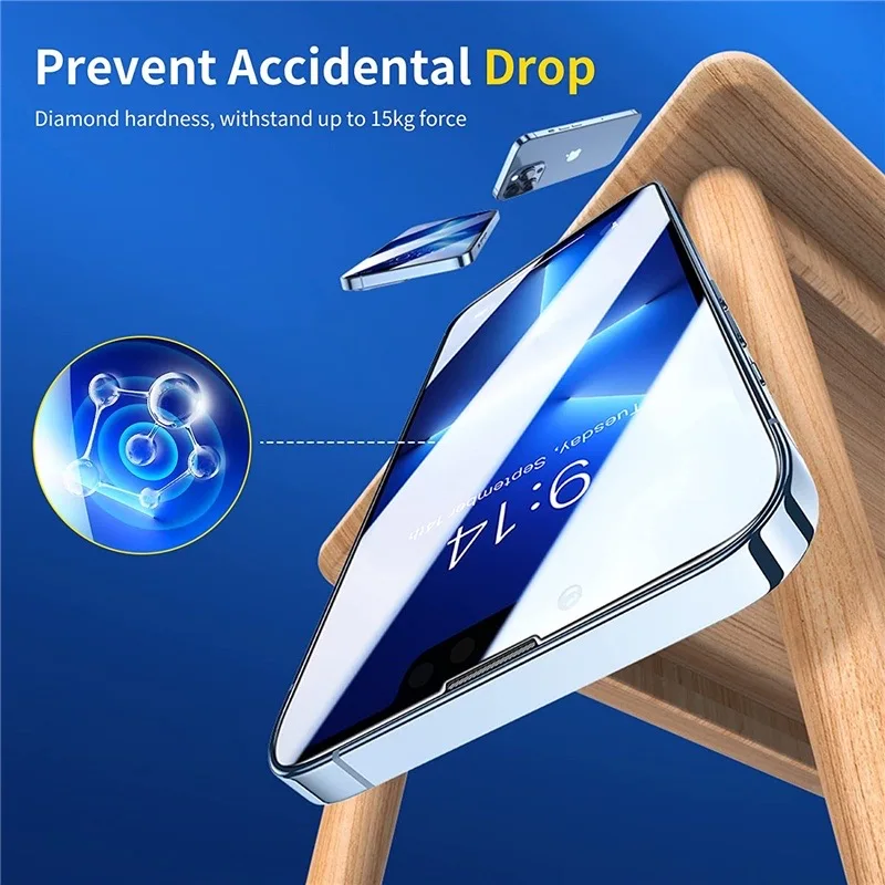 1-5Pcs  Screen Protector Tempered Glass For iPhone X XS XR 11 12 13 14 15 16 17 Pro Max Mini Plus Alr SE 3rd Gen