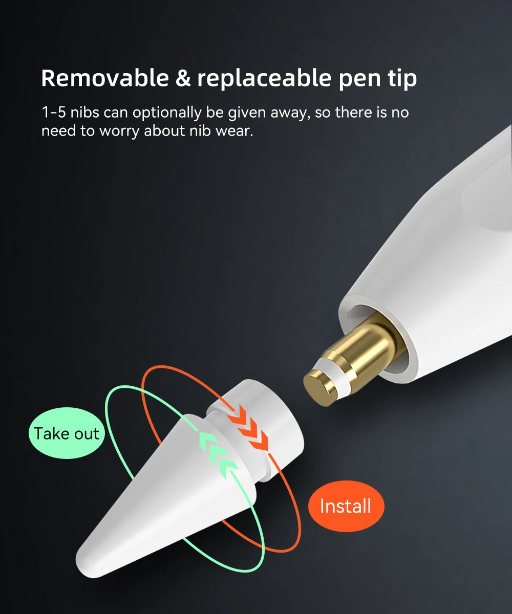 For iPad Pencil 2025 M3 Stylus Pen for Air 6 M2 Pro M4 M5 with Palm Rejection for iPad Pro 11 12.9 13 7/8/9/10/11th Mini5 6 7
