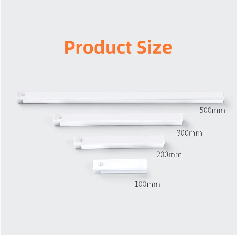 Wireless LED Night Lights Motion Sensor Lights Closet Kitchen Night Lights Bedroom Detector Light Cabinet Staircase Backlit