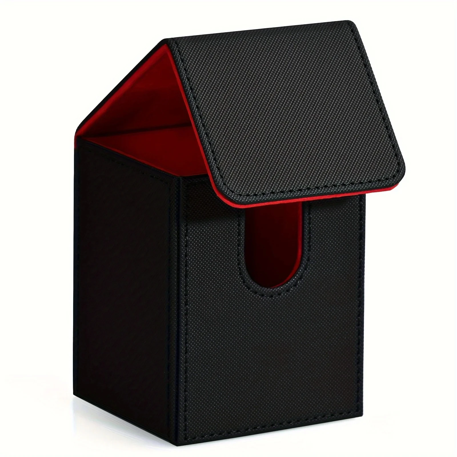 Card Deck Box,Card Storage Box holds 100+ Single Sleeved Cards, PU Leather Magnetic Closure for Magic cards TCG cards